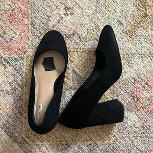 Black Suede Heel